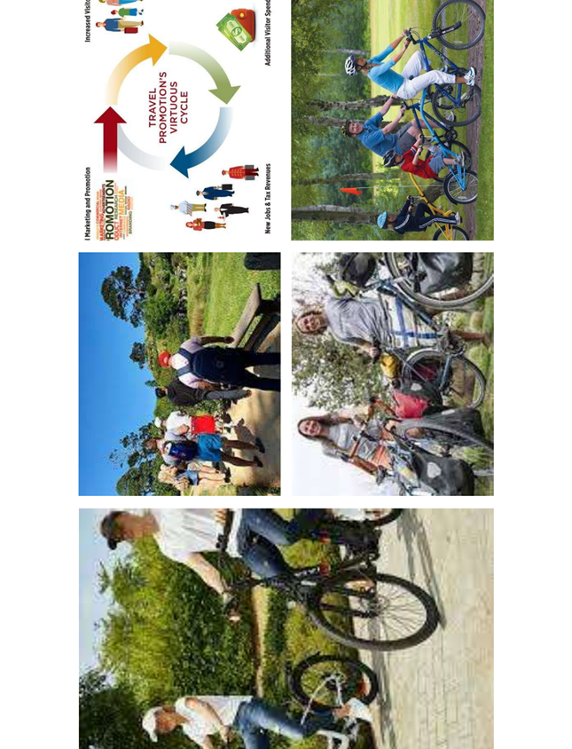 A collage of people riding bicycles

Description automatically generated